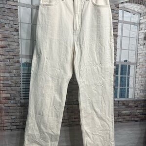 Abercrombie & Fitch Ultra High Rise Pants in Cream
